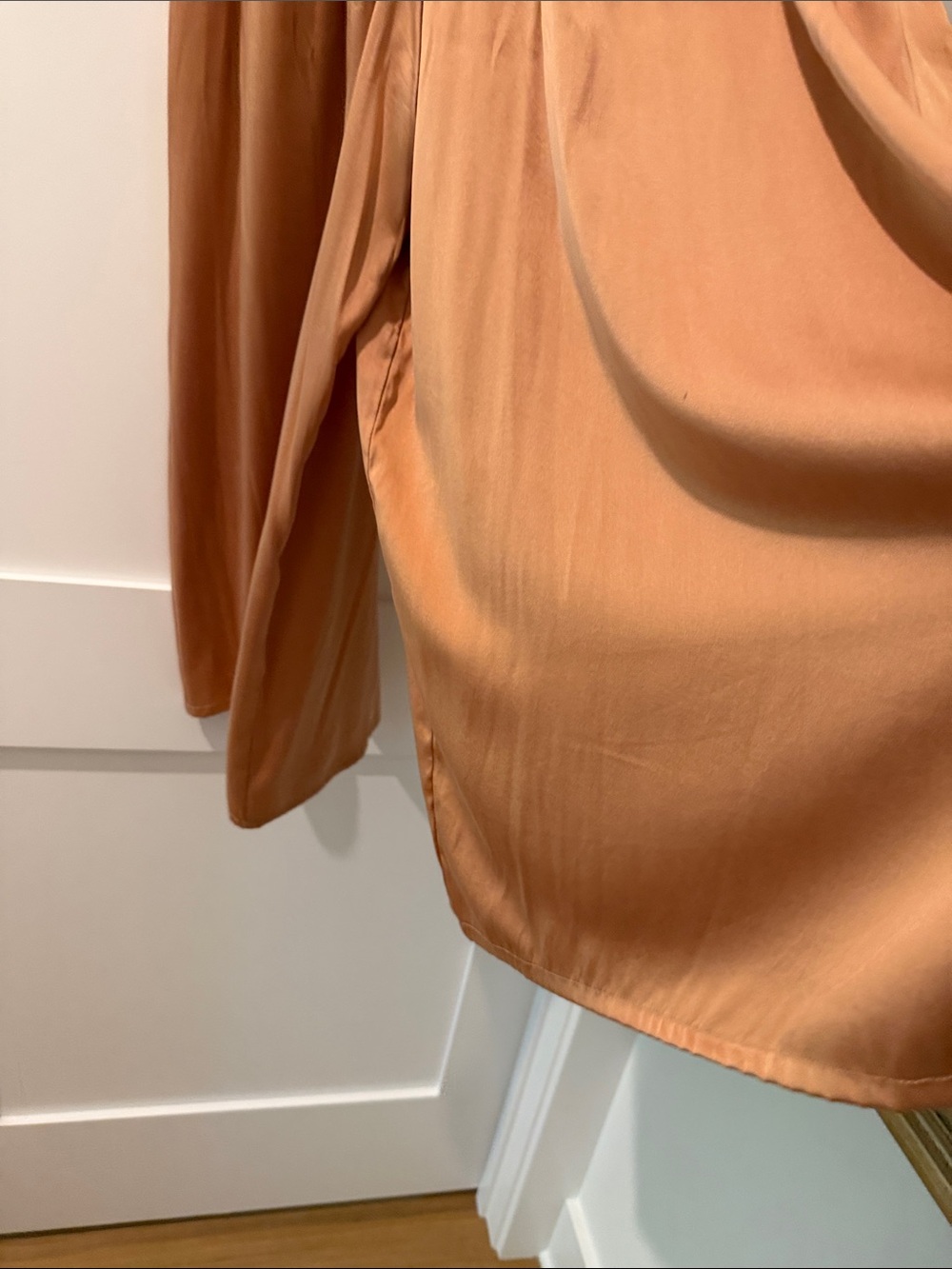 Miranda Bennett peach silk palazzo pant - Picture 8 of 8